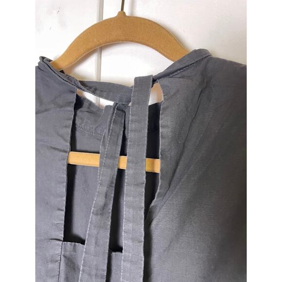 Gracia Top Lace Peplum Embroidered Blouse Womens Medium Romantic Floral Crochet - Picture 10 of 14